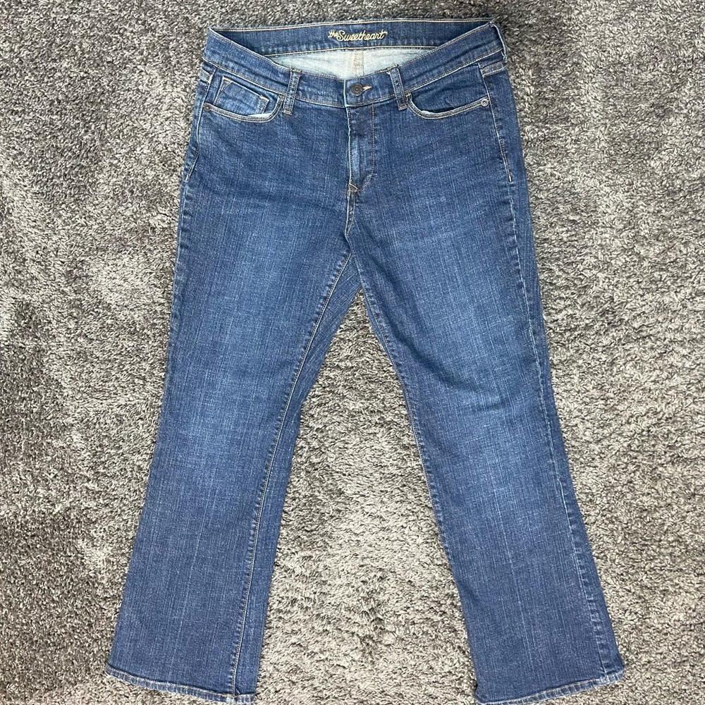 Old Navy Sweetheart mid rise blue denim jeans women’s size 10 Short